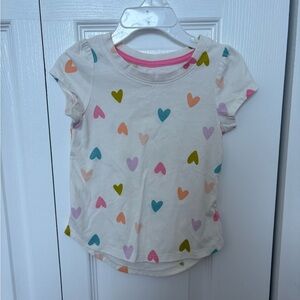Cat & Jack Multicolor Heart Print Kids Shirt